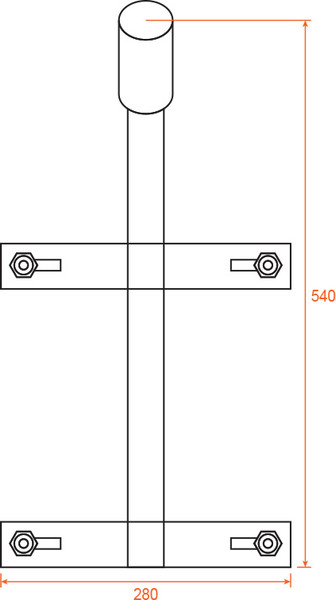 Изображение товара Кронштейн для светильника Wolta К1П-035-05-2-012х06-С