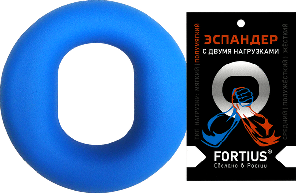 Изображение товара Эспандер Fortius С двумя нагрузками (10-20кг, голубой)