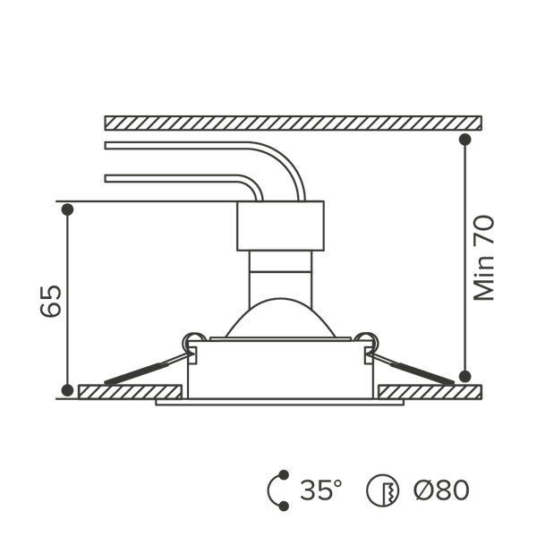 Изображение товара Точечный светильник Wolta WDL-GU5.3/02BL-S