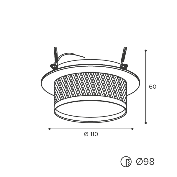 Изображение товара Точечный светильник Wolta WDL-GX53/12BG