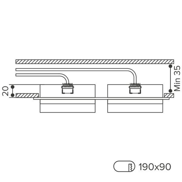 Изображение товара Точечный светильник Wolta WDL-GX53/06W-02