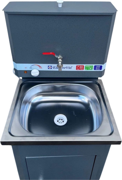 Изображение товара Умывальник для дачи ElectroVel С ЭВН (17л, серебристый)