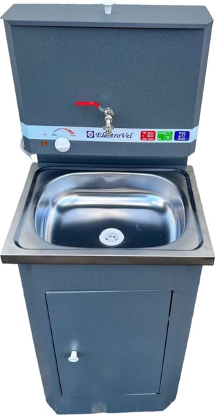 Изображение товара Умывальник для дачи ElectroVel С ЭВН (17л, серебристый)