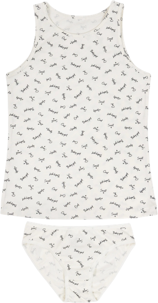 Изображение товара Комплект бельевой детский Mark Formelle 447006 (р.98-52, слова на светло-молочном)