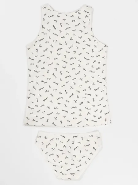 Изображение товара Комплект бельевой детский Mark Formelle 447006 (р.116-60, слова на светло-молочном)