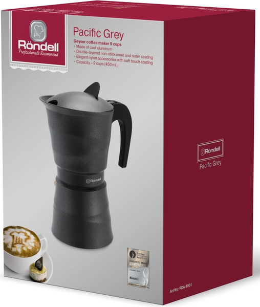 Изображение товара Гейзерная кофеварка Rondell RDA-1901 (серый)