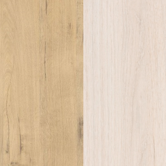 Изображение товара Двуспальная кровать Proson Milton с ПМ 160x200 (бунратти/дуб шамони светлый 124)