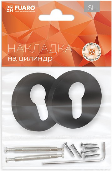 Изображение товара Накладка на цилиндр Fuaro ET.R.SLR52 BL-24 (черный)