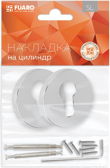 Изображение товара Накладка на цилиндр Fuaro ET.R.SLR52 CP-8 (хром)