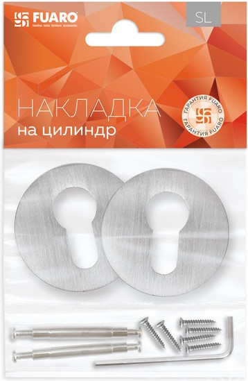 Изображение товара Накладка на цилиндр Fuaro ET.R.SLR52 SSC-16 (сатинированный хром)