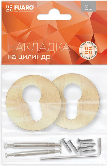 Изображение товара Накладка на цилиндр Fuaro ET.R.SLR52 SSG-39 (сатинированное золото)