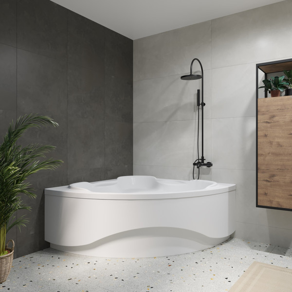 Изображение товара Ванна акриловая Lauter Riviera 150x150 / 21050150 (с ножками и сифоном 21Y11020 хром)