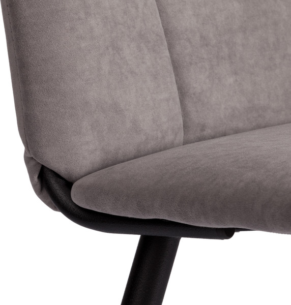 Изображение товара Стул Tetchair Asti Trend велюр (серый/черный)