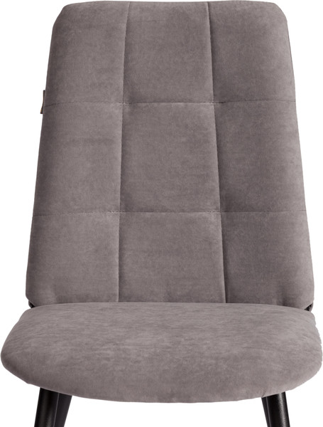 Изображение товара Стул Tetchair Asti Trend велюр (серый/черный)