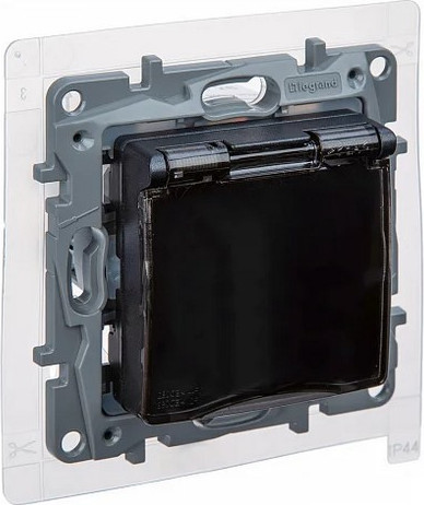 Изображение товара Розетка Legrand Etika / 672626 (антрацит)