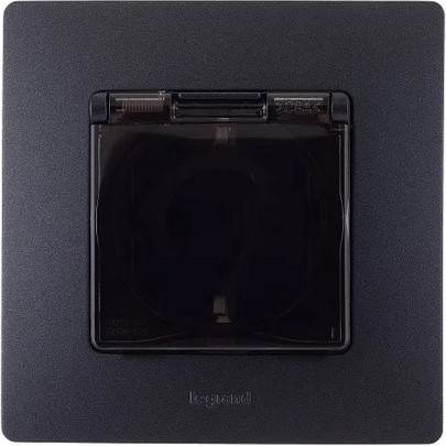 Изображение товара Розетка Legrand Etika / 672626 (антрацит)