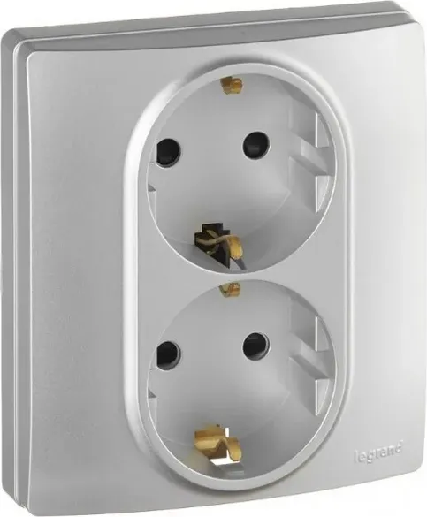Изображение товара Розетка Legrand Inspiria / 673757 (алюминий)
