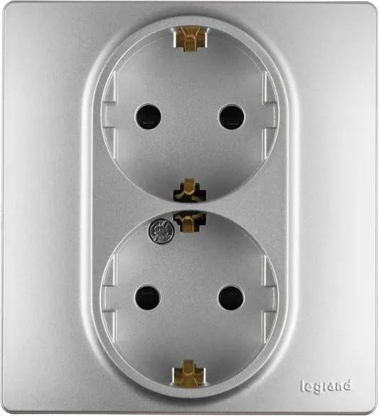 Изображение товара Розетка Legrand Inspiria / 673757 (алюминий)