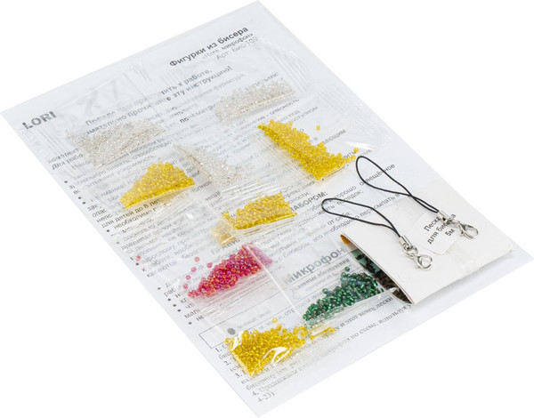 Изображение товара Набор для плетения Lori Брелоки. Фигурки из бисера. Нота, микрофон / Бис-109