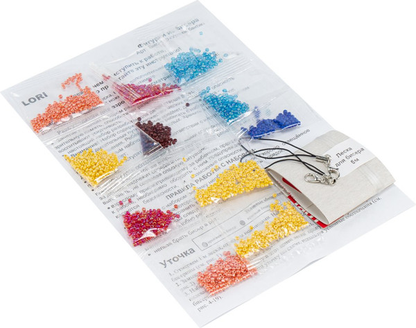 Изображение товара Набор для плетения Lori Брелоки. Фигурки из бисера. Уточка, бантик / Бис-110