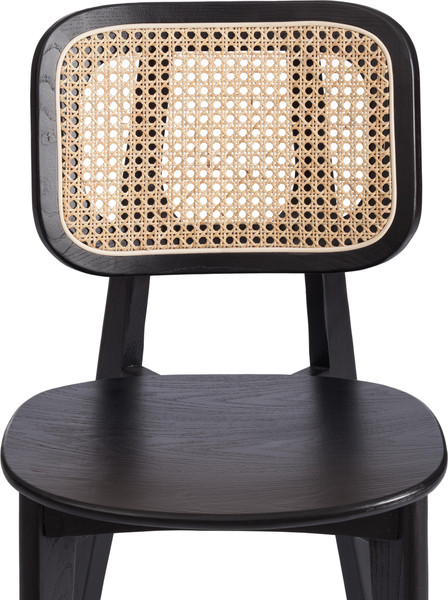 Изображение товара Стул Tetchair Odin дерево вяз/ротанг (черный)