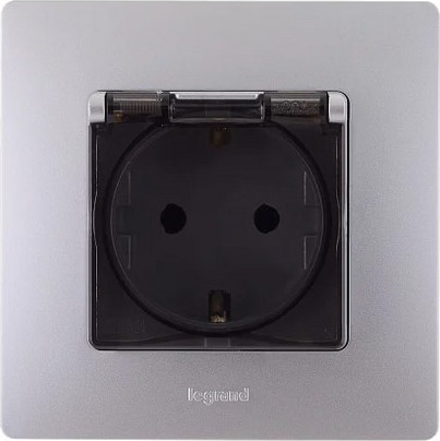 Изображение товара Розетка Legrand Etika 672426 (алюминий)