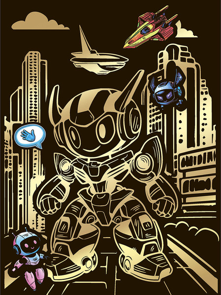 Изображение товара Гравюра Lori Робот / Гр-770