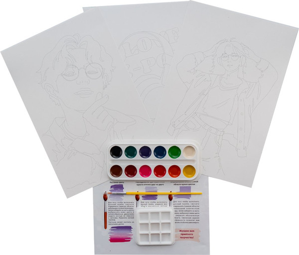 Изображение товара Набор для творчества Lori Скетчинг акварелью. K-Pop. Яркое звучание / Рно-001