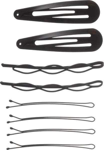 Изображение товара Набор заколок для волос Dewal Клик-клак и невидимки / CL3777 (8шт, коричневый)