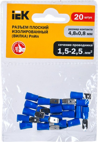 Изображение товара Разъем плоский IEK РпИп / URP10-4-D25-D23-4 (20шт)