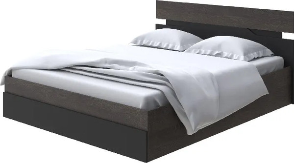 Изображение товара Полуторная кровать Proson Milton с ПМ 120x200 (дуб кантербери/черный)