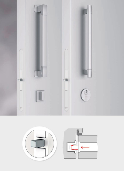 Изображение товара Замок врезной AGB Touch&Close / B06502.50.FM (белый)