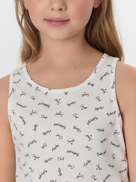 Изображение товара Майка детская Mark Formelle 427739/1 (р.104-56, слова на светло-молочном)