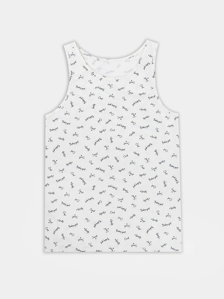 Изображение товара Майка детская Mark Formelle 427739/1 (р.110-56, слова на светло-молочном)