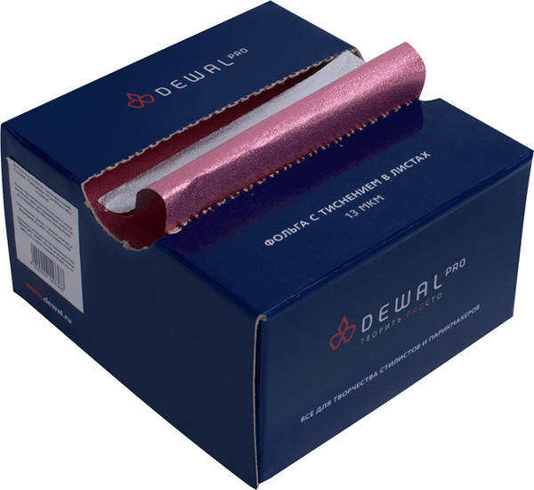 Изображение товара Фольга для окрашивания волос Dewal 02-13-Pink