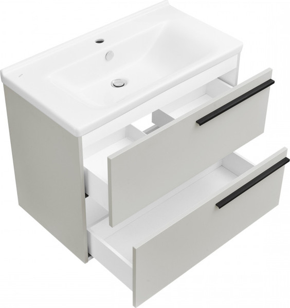 Изображение товара Тумба с умывальником Акватон Амели 80 / 1A2624K0AE7A0 (дымка)