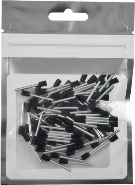 Изображение товара Набор наконечников для кабеля IEK UGN11-D15-018-100 (100шт, черный)