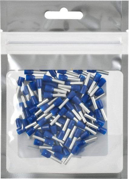 Изображение товара Набор наконечников для кабеля IEK UGN11-D25-010-100 (100шт, темно-синий)