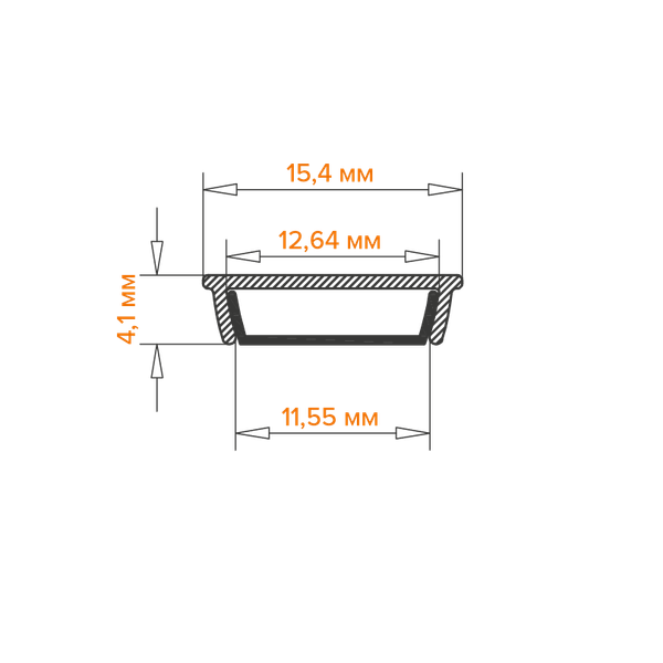 Изображение товара Профиль для светодиодной ленты Wolta WAP-S-15/4/2000-A