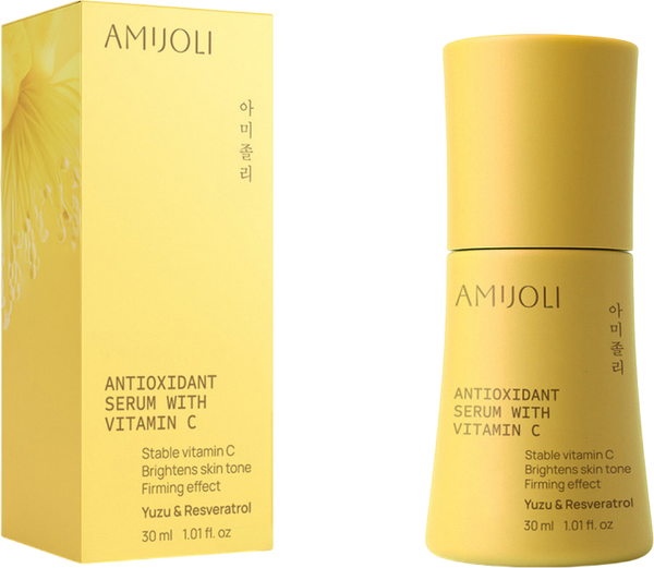 Изображение товара Сыворотка для лица Amijoli Антиоксидантная с витамином С, экстрактом юдзу и ресвератролом (30мл)