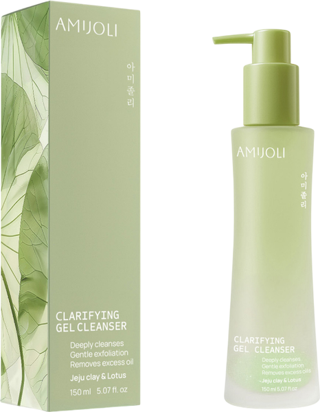 Изображение товара Гель для умывания Amijoli с кислотами, вулканической глиной и экстрактом лотоса (150мл)