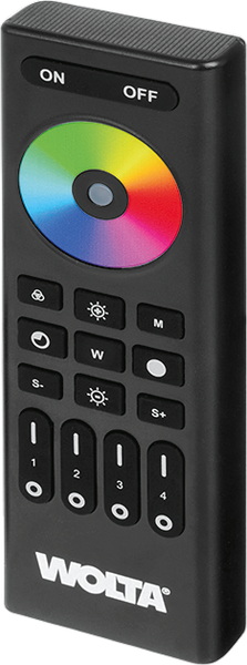 Изображение товара Пульт для светодиодной ленты Wolta WRC-07/BK