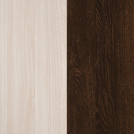 Изображение товара Полуторная кровать Proson Milton с ПМ 120x190 (ясень шимо светлый/дуб кантербери)