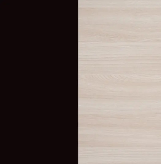 Изображение товара Полуторная кровать Proson Milton с ПМ 140x200 (черный/ясень шимо светлый)