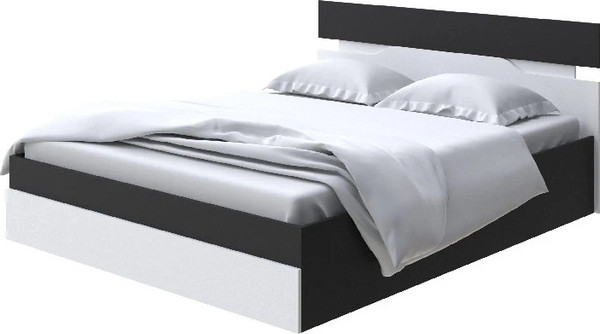 Изображение товара Полуторная кровать Proson Milton с ПМ 140x190 (черный/белый)