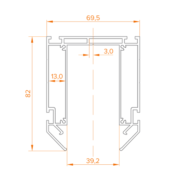 Изображение товара Профиль для светодиодной ленты Wolta WAP-WML-TR2/01B