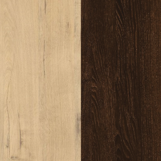 Изображение товара Двуспальная кровать Proson Milton с ПМ 160x190 (бунратти/дуб кантербери)