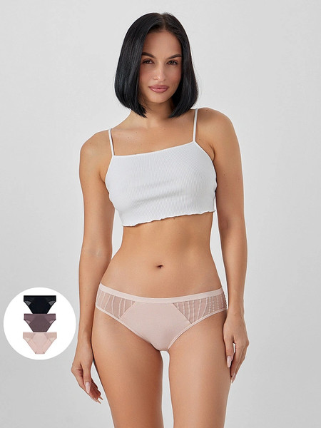 Изображение товара Комплект женских трусов Mark Formelle 412474-3 (р.110, розовый фарфор)