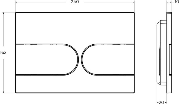 Изображение товара Кнопка для инсталляции BelBagno BB-11-IN