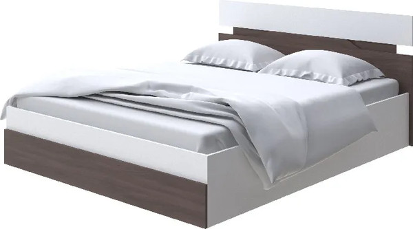 Изображение товара Двуспальная кровать Proson Milton с ПМ 160x200 (белый/ясень шимо темный)